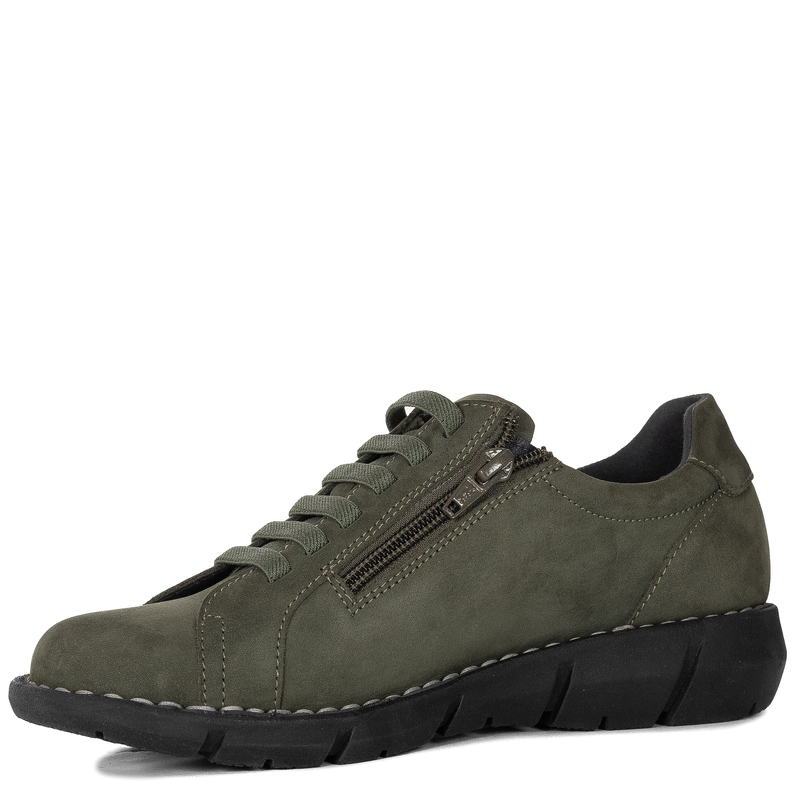 Maciejka Leather Comfortable Loafers Green P7238-09/00-1