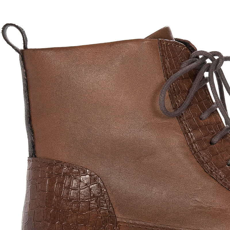 Marco Tozzi 2-25102-41-392 Brown Lace-up Woman's Leather Boots