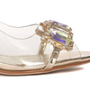 Sca'viola Women's Sandals On A High Heel Gold