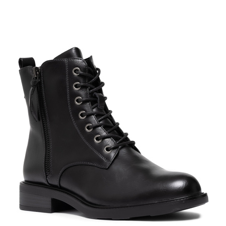 T.Sokolski Leather Womens Boots Warm Lined Black POWZ25214BK