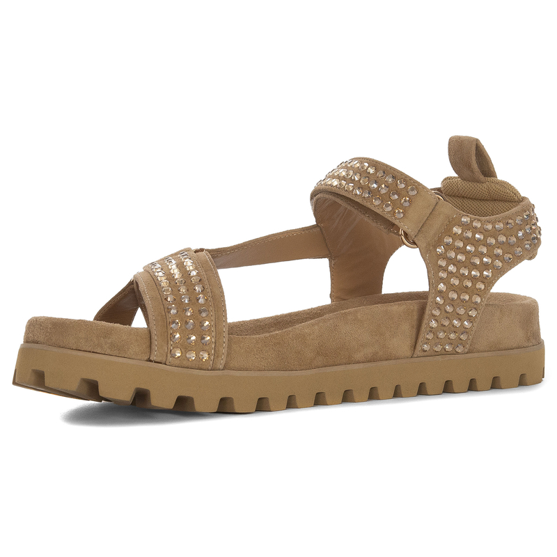 Alma En Pena Sandały damskie Suede Sand 