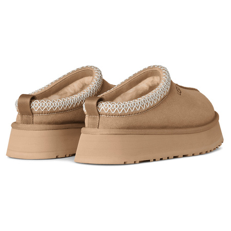 UGG W Tazz II Sand Skórzane Półbuty Na Platformie Beżowe 1174471-SAN
