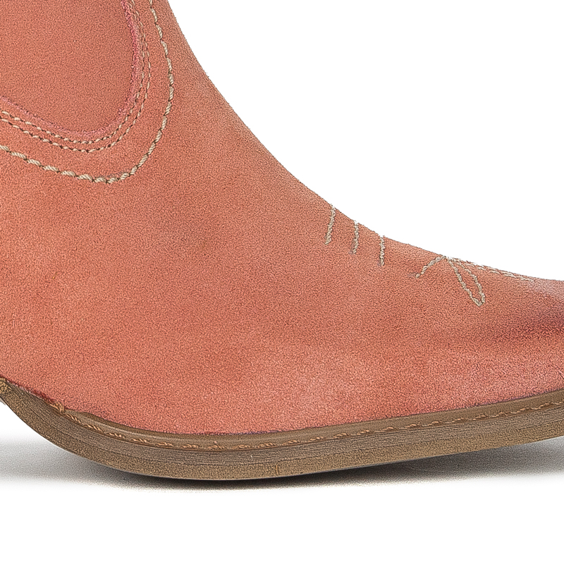 Maciejka pink velor women's boots