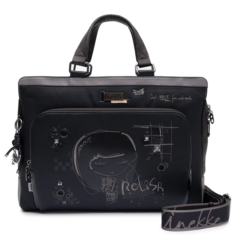 Anekke Handbag Crossbody Black Large A4 Autumn Winter 2026 43756-116