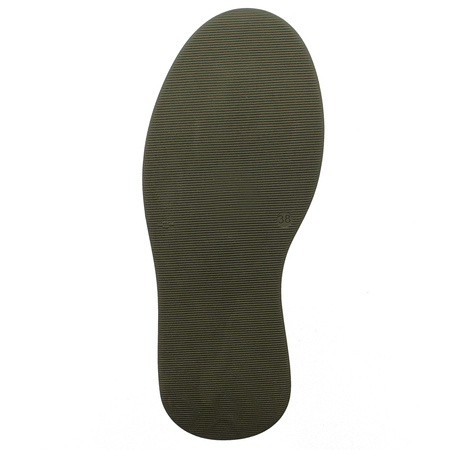 Maciejka Velour Combat Boots on Platform Olive Green 06309-24/00-8