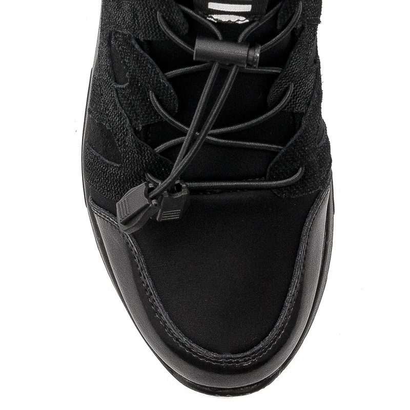 Półbuty Sneakersy damskie Filippo skórzane czarne