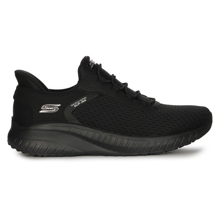 Skechers Sneakersy damskie Slips-Ins Vegan wsuwane Black czarne