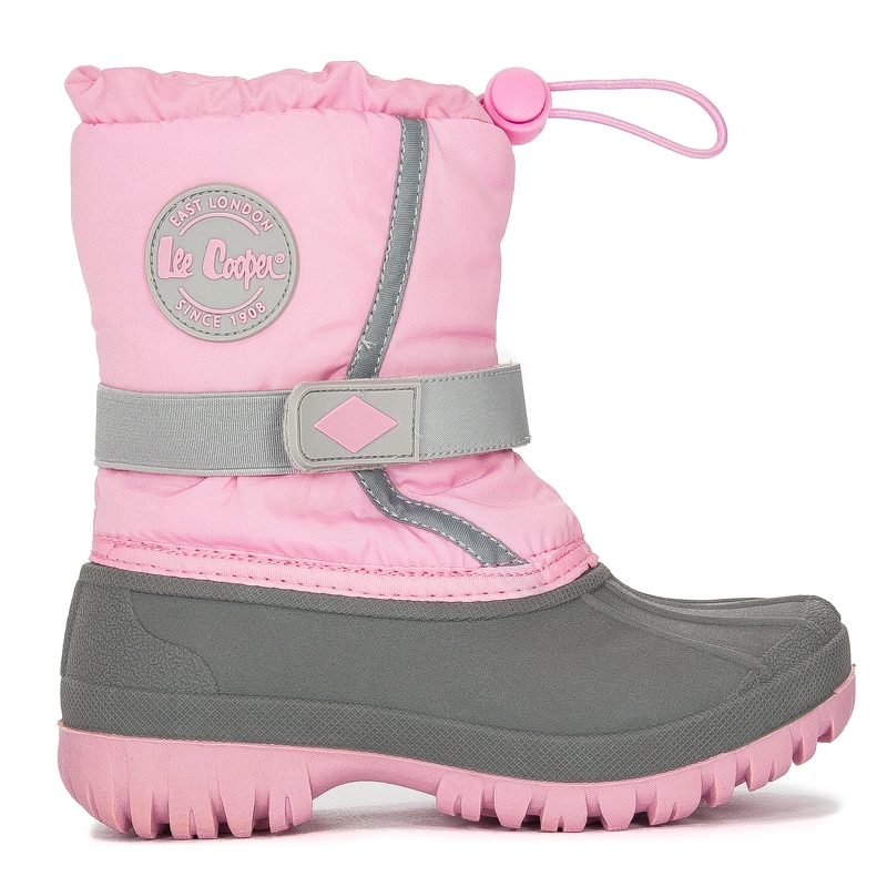 Lee Cooper Śniegowce botki dziecięce dziewczęce Pink różowe