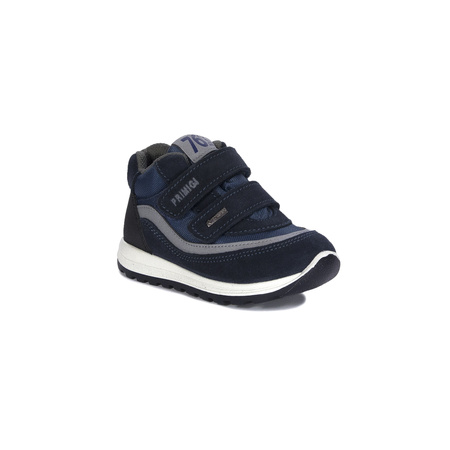 Primigi children's velcro leather navy blue sneakers