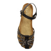 Maciejka Women's Leather Brown And Black Sandals