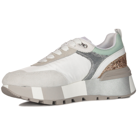 Liu Jo Sneakersy damskie Amazing 24 Purity Multicolor z cekinami
