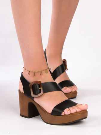Maciejka Black Women's Slides
