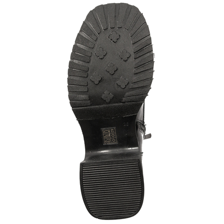 Boccato Women's leather ankle boots on a black post