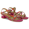 Maciejka Women's Leather Heeled Pink Sandals