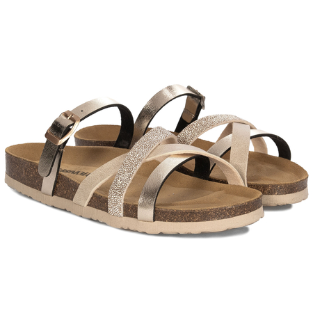 Dr. Brinkmann Women's Flip-Flops Gold