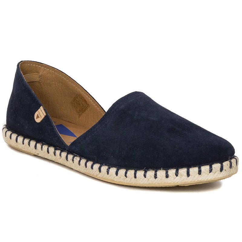 Verbenas Carmen Women's Suede Espadrilles Navy Blue CARMEN-SER-MARINO