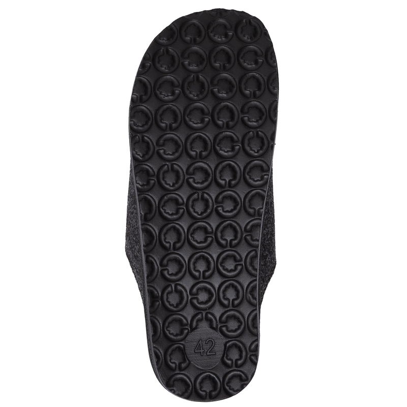 Inblu Men's Felt Slippers Grey SI000025-GREY