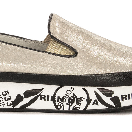 S.Barski Women's Low shoes Leather Gold