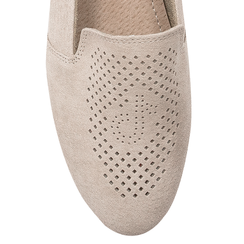 D&A Women's Low shoes Leather Beige