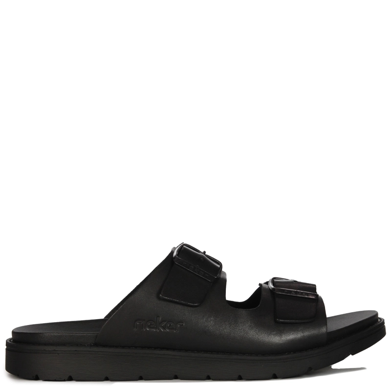 Rieker Slides Man Black