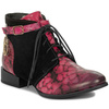 Maciejka Women's Leather Boots Pink and Black
