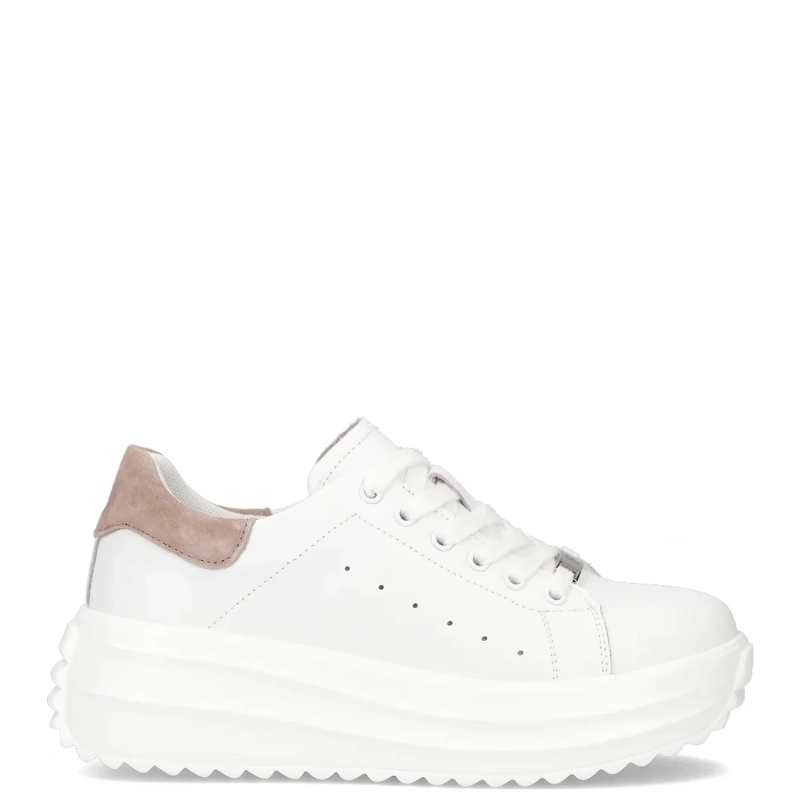 Filippo Leather White Low Shoes
