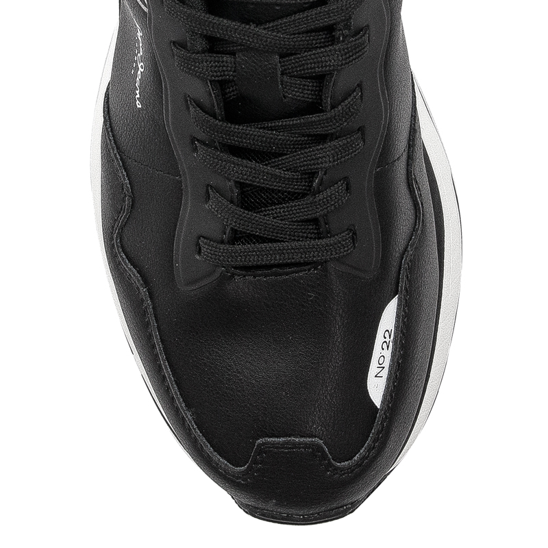 Pepe Jeans Sneakersy buty męskie Black Bass M czarne