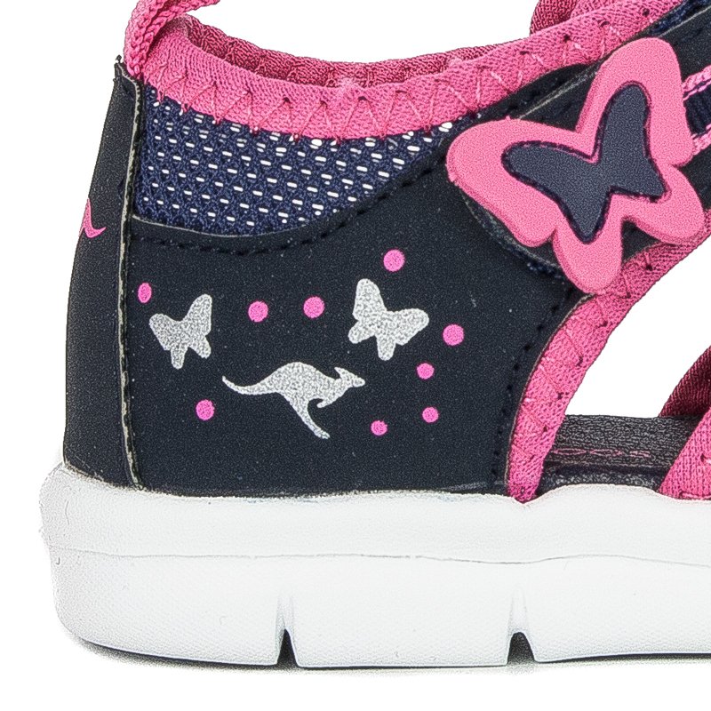 Kangaroos 02086 000 4294 DK Navy Fandango Pink Flat Shoes
