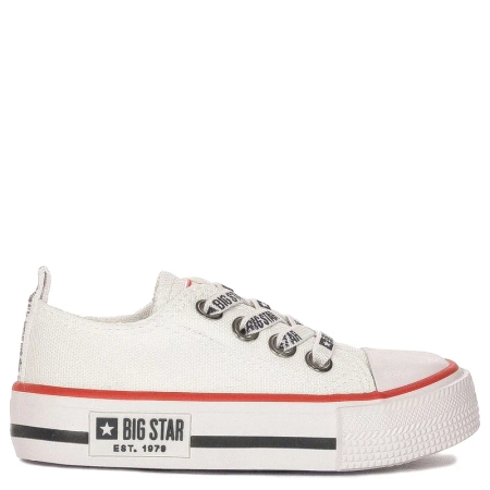 Big Star children's slip-on white sneakers
