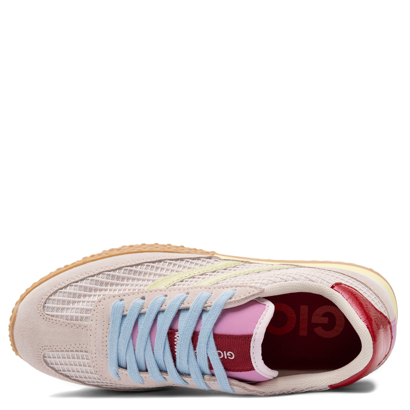Gioseppo Sneakersy Pastelowe Damskie Zamszowo-Siateczkowe Wielokolorowe 78029-CHAKE-PINK