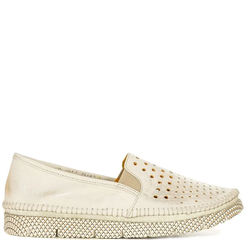 Maciejka 3512B-25-00-0 Gold Flat Shoes