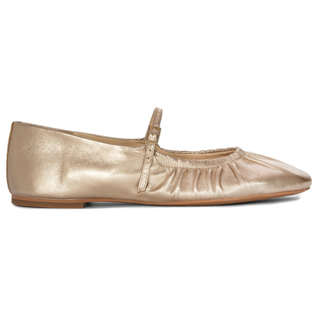Inuovo Women's Leather Ballerinas Gold
