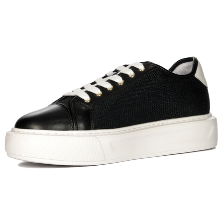 Liu Jo Sneakersy damskie na platformie Kylie 26 Black czarne