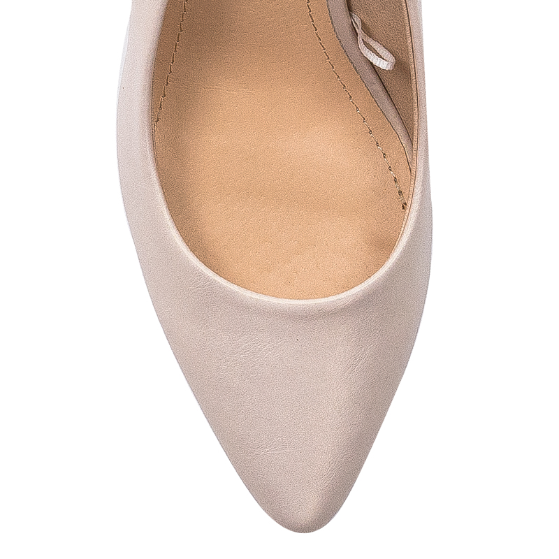 Sergio Leone Beige Pearl Pumps