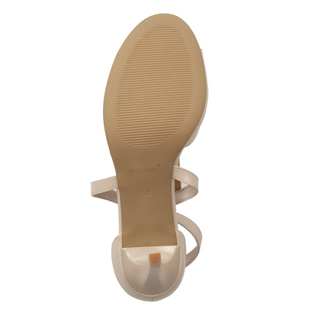 Sergio Leone Women's Gold Sandals