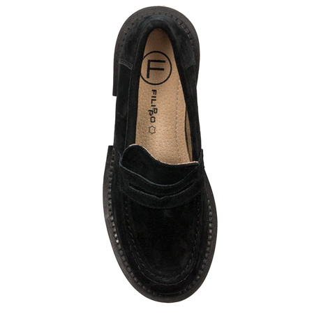 Filippo Black women's Flat Shoes