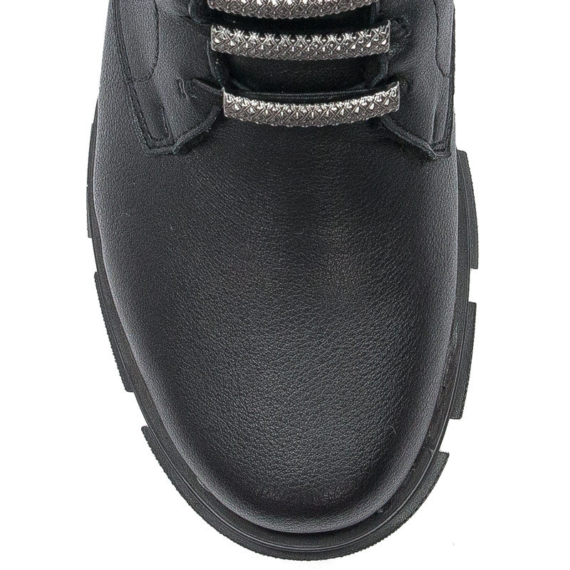 Botki damskie Rieker Y7172-00 Black ocieplane Czarne