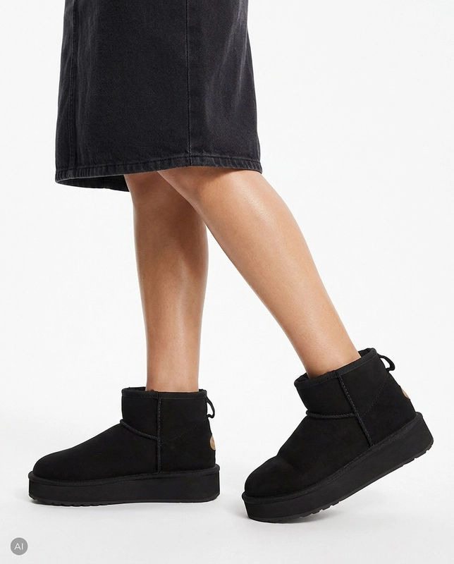 EMU Australia Stinger Micro Flatform Black W13296-BLK
