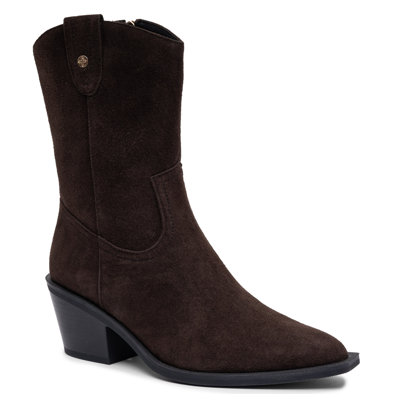 Maciejka Chocolate Suede Leather Elegance Shoes K7809-02/00-7K7809-02/00-7