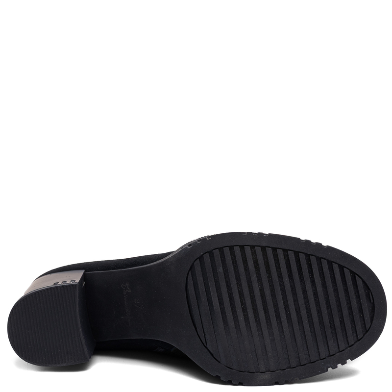 Maciejka Black Suede Women's Ankle Boots K7700-01/00-7