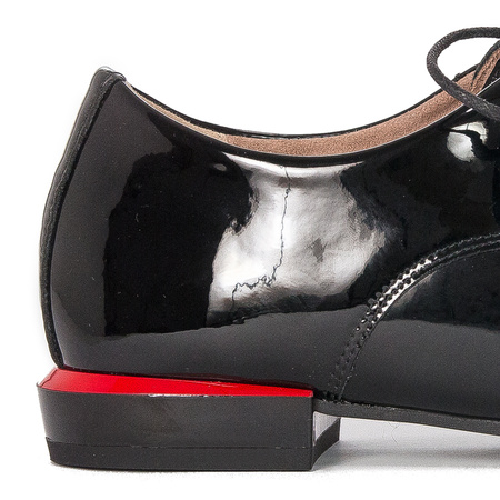 Women's shoes Filippo black lacquered leather