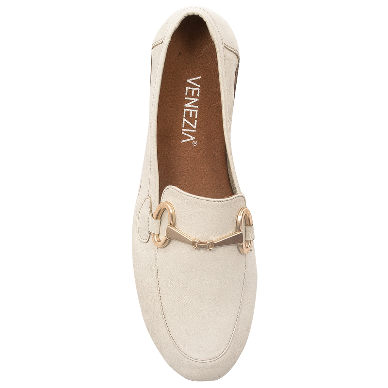 Venezia Lordsy Damskie Skórzane Ivory