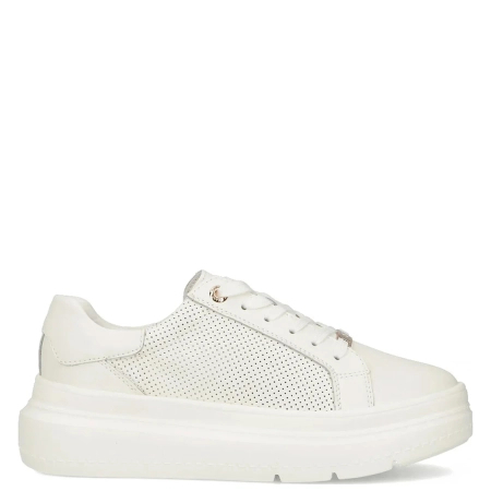 Filippo Leather White Low Shoes