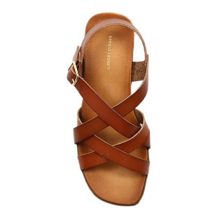 Sandały Sergio Leone Brązowe