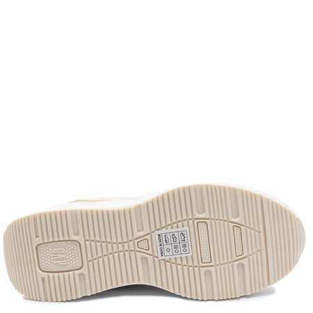 GAP Beige Platform Sneakers Gold Logo GPW6155300049