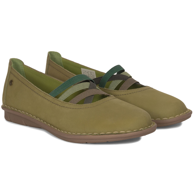 Maciejka Women's Half Shoes Leather Green