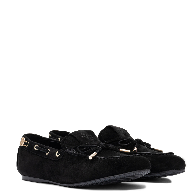 Guess Półbuty Damskie Czarne z Kokardką FLPAIS-SUE14 Black