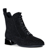S.Barski Women's Leather Boots, Black