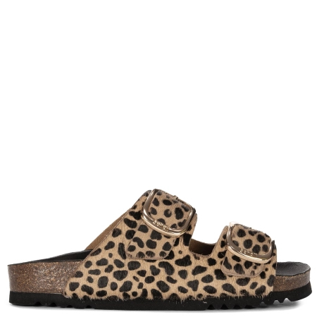 Scholl Klapki Damskie Leopard