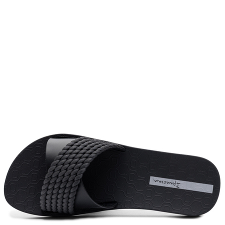 Ipanema Street Klapki Damskie z Plecionym Paskiem Czarne 83244-20766-BK